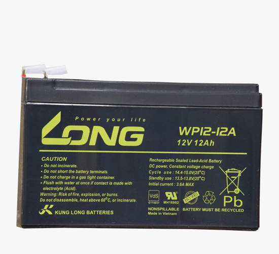 Long 12V 12Ah Rechargeable Sealed Valve Regulated Lead Acid UPS Battery WP12-12
