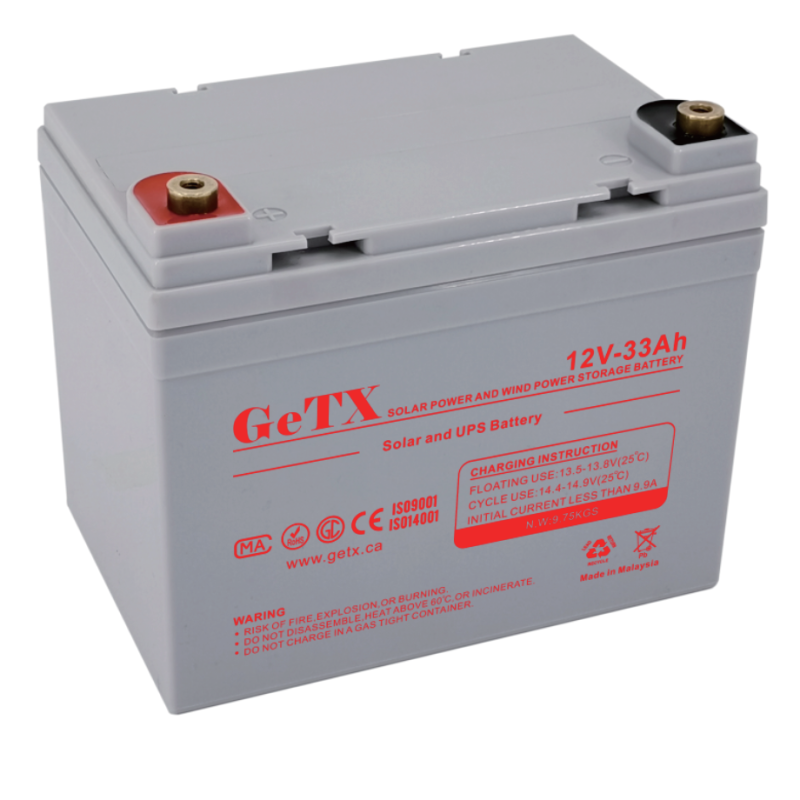 GeTX Rechargeable battery 12V 33Ah Lead Acid GX12-33
