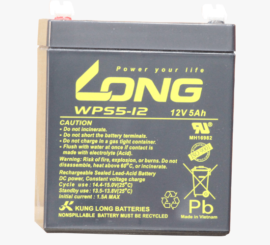 Long 12V 5Ah Rechargeable Sealed Valve Regulated Lead Acid UPS Battery WPS5-12