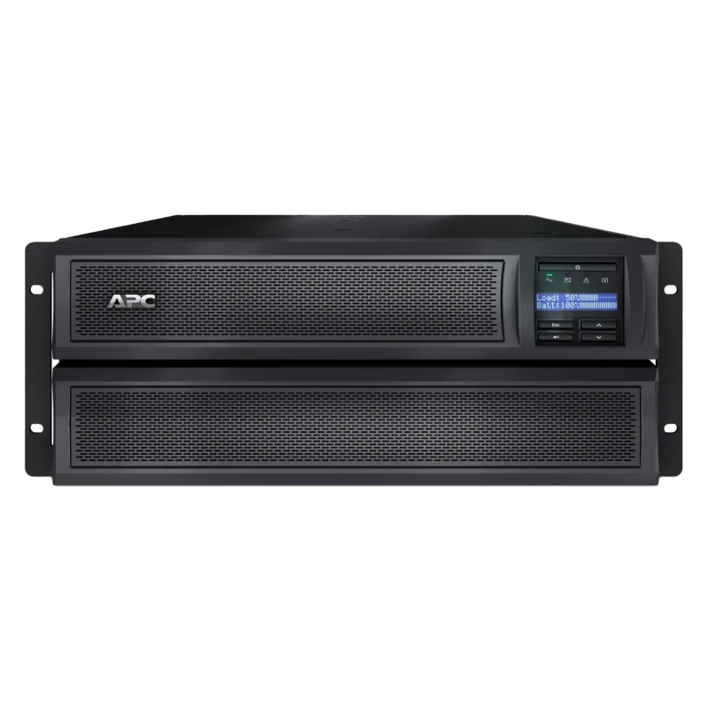 APC Smart-UPS X, Line Interactive, 2200VA, Rack/tower convertible 4U, 200V-240V, 8x C13+2x C19 IEC, NMC, Extended runtime, Short depth