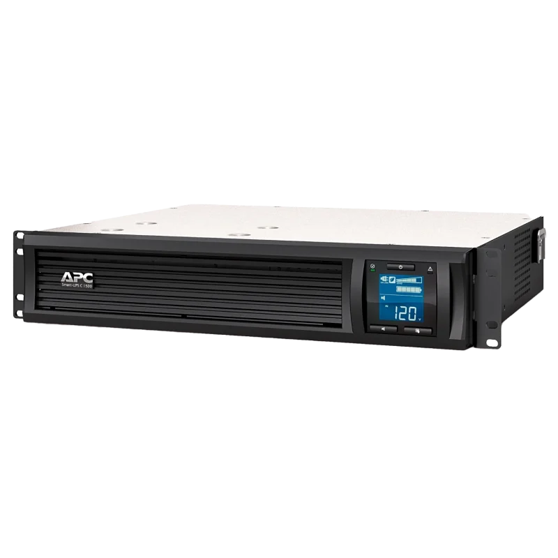 APC Smart-UPS C, Line Interactive, 1500VA, Rackmount 2U, 230V, 4x IEC C13 outlets, USB and Serial communication, AVR, Graphic LCD