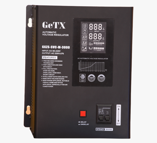 Wall Mounted Stabilizer Servo Motor 3000VA LED Disply 1Phases -getx