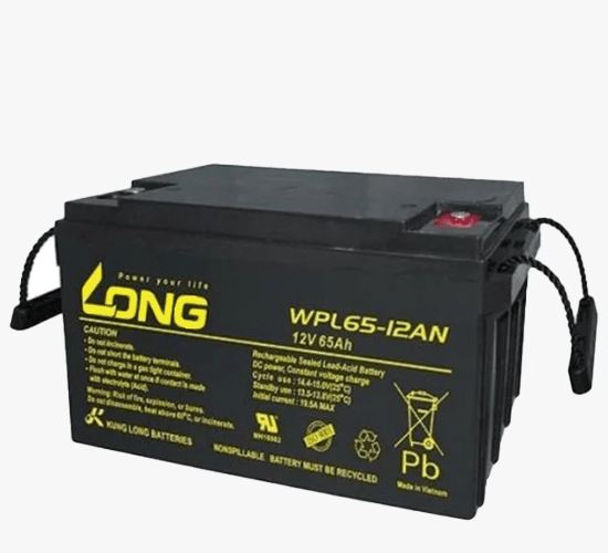 Long 12V 65Ah Rechargeable Sealed Valve Regulated Lead Acid UPS Battery WPL65-12AN